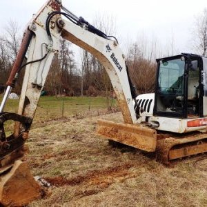 foto 7.5t tracked rubber Bobcat 442 excavator
